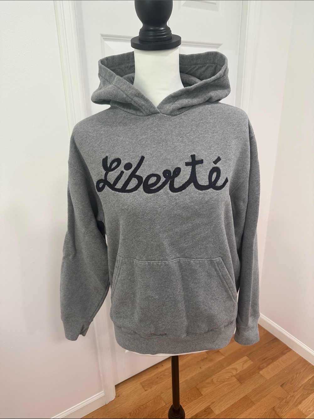 Liberté Gray Hooded Sweatshirt for Women